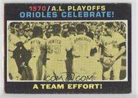 1970 A.L. Playoffs - Orioles Celebrate! A Team Effort! [Good to VG…