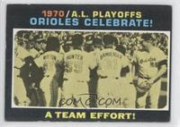 1970 A.L. Playoffs - Orioles Celebrate! A Team Effort! [Good to VG…