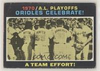 1970 A.L. Playoffs - Orioles Celebrate! A Team Effort! [Good to VG…