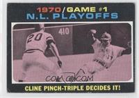 1970 N.L. Playoffs - Cline Pinch-Triple Decides It! [Noted]