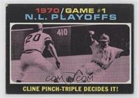 1970 N.L. Playoffs - Cline Pinch-Triple Decides It!