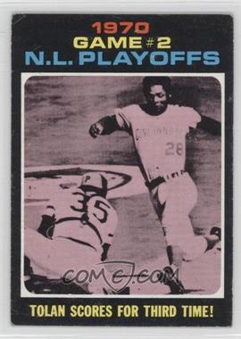 1971 Topps - [Base] #200 - 1970 N.L. Playoffs - Tolan Scores For Third Time! [Good to VG‑EX]