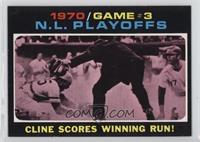 1970 N.L. Playoffs - Cline Scores Winning Run! [Altered]