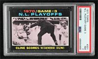 1970 N.L. Playoffs - Cline Scores Winning Run! [PSA 7 NM]