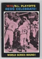 1970 N.L. Playoffs - Reds Celebrate! World Series Bound! [Good to VG&…