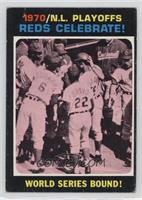 1970 N.L. Playoffs - Reds Celebrate! World Series Bound! [Good to VG&…