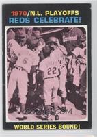 1970 N.L. Playoffs - Reds Celebrate! World Series Bound! [Noted]