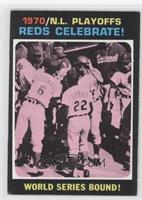 1970 N.L. Playoffs - Reds Celebrate! World Series Bound! [Noted]