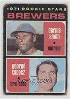 1971 Rookie Stars - Bernie Smith, George Kopacz [COMC RCR Poor]