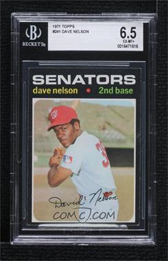 1971 Topps - [Base] #241 - Dave Nelson [BGS 6.5 EX‑MT+]