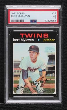 1971 Topps - [Base] #26 - Bert Blyleven [PSA 5 EX]