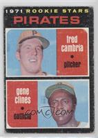 1971 Rookie Stars - Fred Cambria, Gene Clines [COMC RCR Poor]