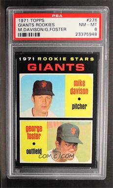 1971 Topps - [Base] #276 - 1971 Rookie Stars - Mike Davison, George Foster [PSA 8 NM‑MT]