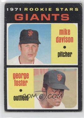 1971 Topps - [Base] #276 - 1971 Rookie Stars - Mike Davison, George Foster [Good to VG‑EX]