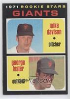 1971 Rookie Stars - Mike Davison, George Foster [Poor to Fair]