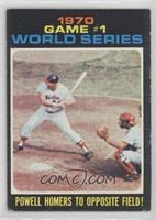 1970 World Series - Game #1: Powell Homers To Opposite Field!