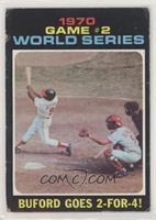 1970 World Series - Game #2: Buford Goes 2-For-4! [Good to VG‑E…