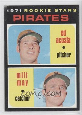 1971 Topps - [Base] #343 - 1971 Rookie Stars - Ed Acosta, Milt May [Noted]