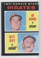 1971 Rookie Stars - Ed Acosta, Milt May [Noted]