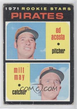 1971 Topps - [Base] #343 - 1971 Rookie Stars - Ed Acosta, Milt May [Noted]