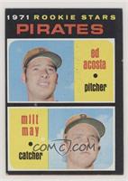 1971 Rookie Stars - Ed Acosta, Milt May