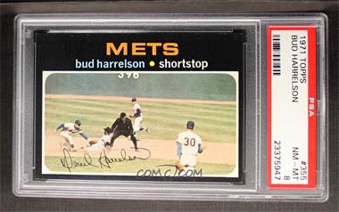 1971 Topps - [Base] #355 - Bud Harrelson (Nolan Ryan watching the Play) [PSA 8 NM‑MT]