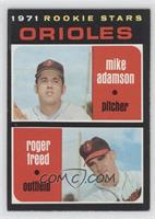 1971 Rookie Stars - Mike Adamson, Roger Freed