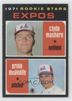1971 Rookie Stars - Clyde Mashore, Ernie McAnally