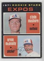 1971 Rookie Stars - Clyde Mashore, Ernie McAnally [Poor to Fair]