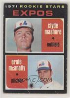 1971 Rookie Stars - Clyde Mashore, Ernie McAnally [Poor to Fair]