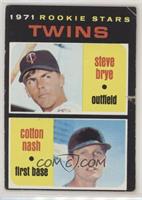 1971 Rookie Stars - Steve Brye, Cotton Nash [Poor to Fair]