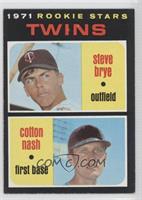 1971 Rookie Stars - Steve Brye, Cotton Nash