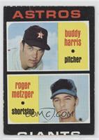 1971 Rookie Stars - Buddy Harris, Roger Metzger [Poor to Fair]