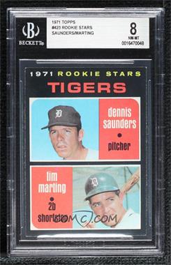 1971 Topps - [Base] #423 - 1971 Rookie Stars - Dennis Saunders, Tim Marting [BGS 8 NM‑MT]