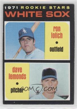 1971 Topps - [Base] #458 - 1971 Rookie Stars - Ron Lolich, Dave Lemonds [Noted]