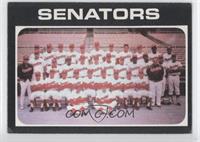 Washington Senators Team [Good to VG‑EX]