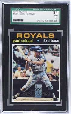 1971 Topps - [Base] #487 - Paul Schaal [SGC 84 NM 7]