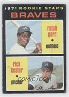 1971 Rookie Stars - Ralph Garr, Rick Kester [Noted]