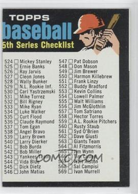 1971 Topps - [Base] #499 - Checklist - 5th Series