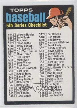 1971 Topps - [Base] #499 - Checklist - 5th Series