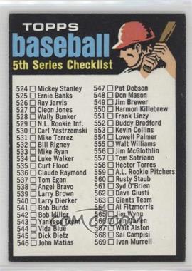 1971 Topps - [Base] #499 - Checklist - 5th Series