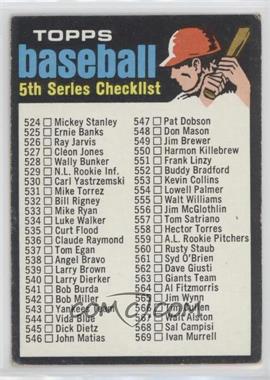 1971 Topps - [Base] #499 - Checklist - 5th Series