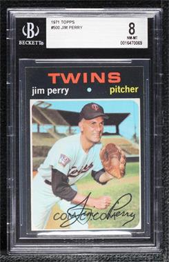 1971 Topps - [Base] #500 - Jim Perry [BGS 8 NM‑MT]