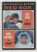 1971 Rookie Stars - Dick Mills, Mike Garman [Poor to Fair]