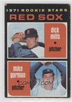 1971 Rookie Stars - Dick Mills, Mike Garman [Poor to Fair]