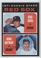 1971 Rookie Stars - Dick Mills, Mike Garman