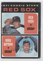 1971 Rookie Stars - Dick Mills, Mike Garman [Noted]
