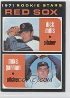 1971 Rookie Stars - Dick Mills, Mike Garman [Noted]