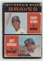 1971 Rookie Stars - Oscar Brown, Earl Williams [COMC RCR Poor]