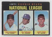 1971 Rookie Stars - Enzo Hernandez, Marty Perez, Bill Buckner [Good to&nbs…